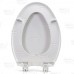 Bemis 7900TDGSL (White) Hospitality Plastic Elongated Toilet Seat w/ Soft-Close & DuraGuard, Heavy-Duty