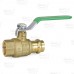 1/2" Press x 1/2" FPT Brass Ball Valve, Full Port, Lead-Free