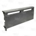 2ft Cast Iron Baseboard Radiator (Left Section), Floor Standing, 10" H x 2-1/2" D x 24" W..