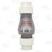 1-1/2" Clear Quiet PVC Check Valve w/ Unions, Compression