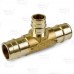 1" x 1" x 3/4" Expansion PEX Tee, LF Brass