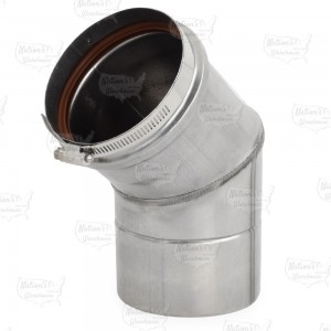 4" Z-Vent 45-Degree Elbow, Single Wall