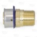 3/4" PEX Press x 1/2" Male Threaded Adapter, Lead-Free Bronze