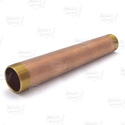 2" x 12" Brass Pipe Nipple