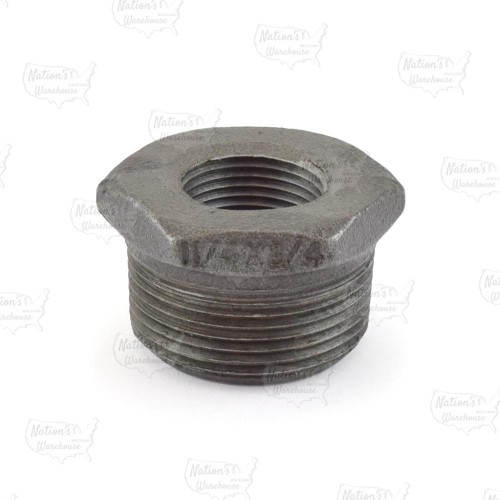 1-1/4" x 3/4" Black Bushing (Imported)