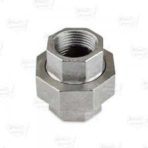 3/4" 304 Stainless Steel Union, FNPT x FNPT threaded