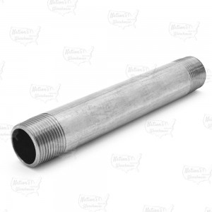 1" x 10" Stainless Steel Pipe Nipple