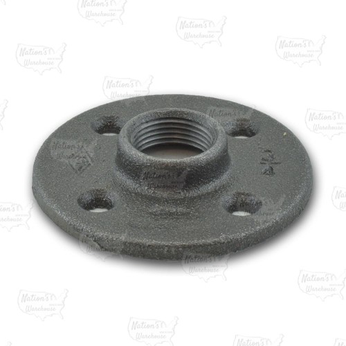 1-1/2" Black Floor Flange (Imported)