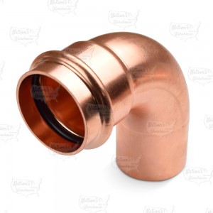 1-1/2" Press Copper 90° Street Elbow, Imported