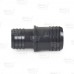 1-1/2" x 1-1/4" Barbed Insert PVC Reducing Coupling, Sch 40, Gray