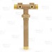 1" MPT x 10" Union Brass Well Tank Tee (Lead-Free)