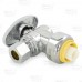 1/2" Push-to-Connect x 3/8" OD Compr. Angle Stop Valve (1/4-Turn), Lead-Free..