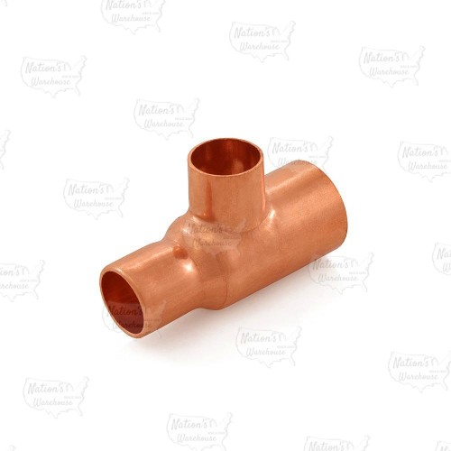 3/4” x 1/2” x 1/2” Copper Tee