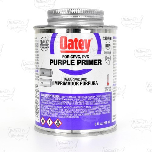 8 oz Purple PVC/CPVC Primer w/ Dauber