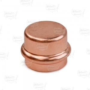 1" Press Copper Cap, Imported