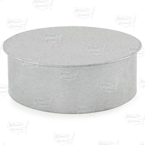 6" Galvanized Clean-Out Cap, 24 GA..