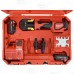 M18 Short Throw Press Tool Kit w/ 1/2", 3/4" & 1" Viega PureFlow Jaws, (2) Batteries, Charger & Case