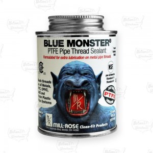 Blue Monster Industrial Grade PTFE Thread Sealant, 8 oz (1/2 pint)