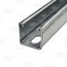 4ft Standard (1-5/8" x 1-5/8") Metal Strut Channel, Pre-Galvanized Steel, Half-Slotted, 12-Gauge