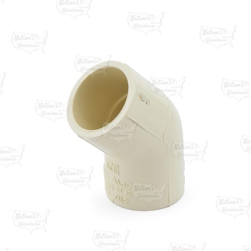 3/4" CPVC CTS 45° Elbow (Socket x Socket)