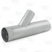 6" x 4" Galvanized Reducing Flue Wye, 24" Length, 24 GA..