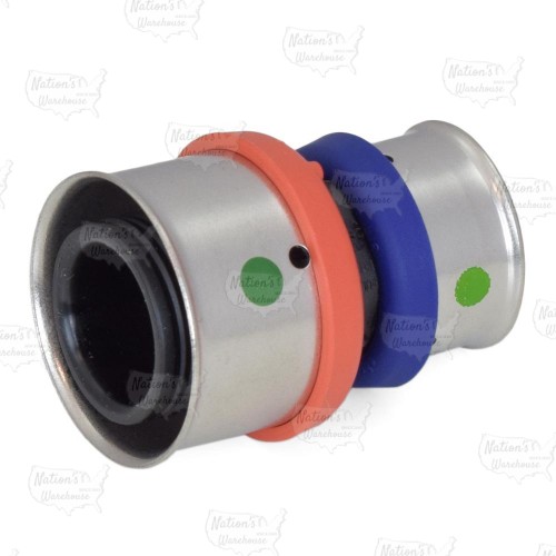 1" PEX x 3/4" PEX Press Coupling, Poly Alloy, Lead-Free