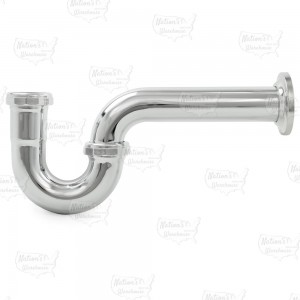 1-1/2" Tubular P-Trap, 22GA, Chrome Plated Brass