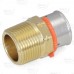 1" PEX Press x 1" Male Threaded Adapter, Lead-Free Bronze