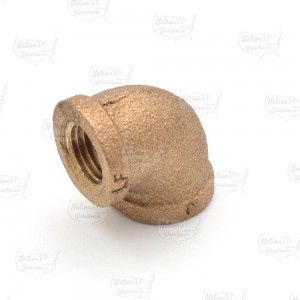 1/4" FPT Brass 90° Elbow, Lead-Free