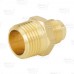 3/8" Flare x 1/2" Male NPT Threaded Brass Adapter