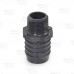 1-1/2" Barbed Insert x 1" Male NPT Threaded PVC Reducing Adapter, Sch 40, Gray