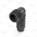 3/4" Barbed Insert x 3/4" Male NPT 90° PVC Elbow, Sch 40, Gray