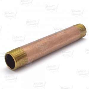 1" x 10" Brass Pipe Nipple