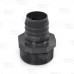 1-1/2" Barbed Insert x 2" Male NPT Threaded PVC Reducing Adapter, Sch 40, Gray