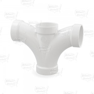 2" PVC DWV Double Fixture Fitting