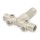 1" MPT x 4-3/4" Solid 304 Stainless Steel Short Well Tank Tee