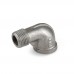 1/2" 304 Stainless Steel 90° Street Elbow, MNPT x FNPT threaded