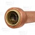 3/4" x 3/4"  Push To Connect Copper Slip Coupling