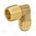 3/8" Flare x 3/8" MNPT Brass 90° Elbow