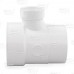 4" x 4" x 2" PVC DWV Sanitary Street Tee (Spigot x Socket x Socket)