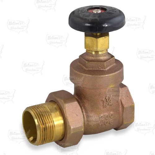 1-1/4" FIP x 1-1/4" MIP Union Steam Straight Radiator Valve