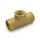 Matco Norca CRTF0403LF 3/4" C x 3/4" C x 1/2" Female Thread Cast Brass Adapter Tee, Lead Free