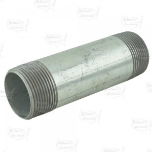 1-1/4” x 5” Galvanized Steel Pipe Nipple