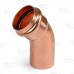 1-1/4" Press Copper 45° Street Elbow, Imported