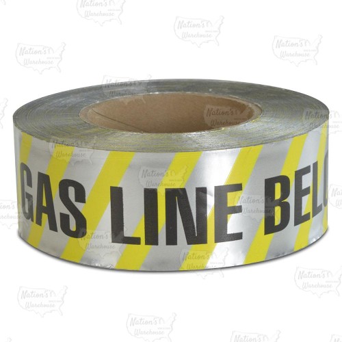 2" x 300ft roll of 5.0 mil Mag-Detectable Yellow Safety Tape