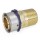 3/4" PEX Press x 1/2" Male Threaded Adapter, Lead-Free Bronze