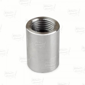 1/2" 304 Stainless Steel Full (Merchant) Coupling, FNPT threaded