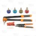 Manual PEX Expander Tool Kit w/ Auto-Rotating Head for sizes 1/2", 3/4" & 1" (incl Cutter & Ring Removal Tool)