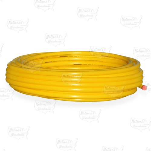 3/4" IPS x 500ft Yellow PE Gas Pipe for Underground Use, SDR-11