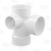 3" PVC DWV Sanitary Tee w/ 2" Left Side Inlet